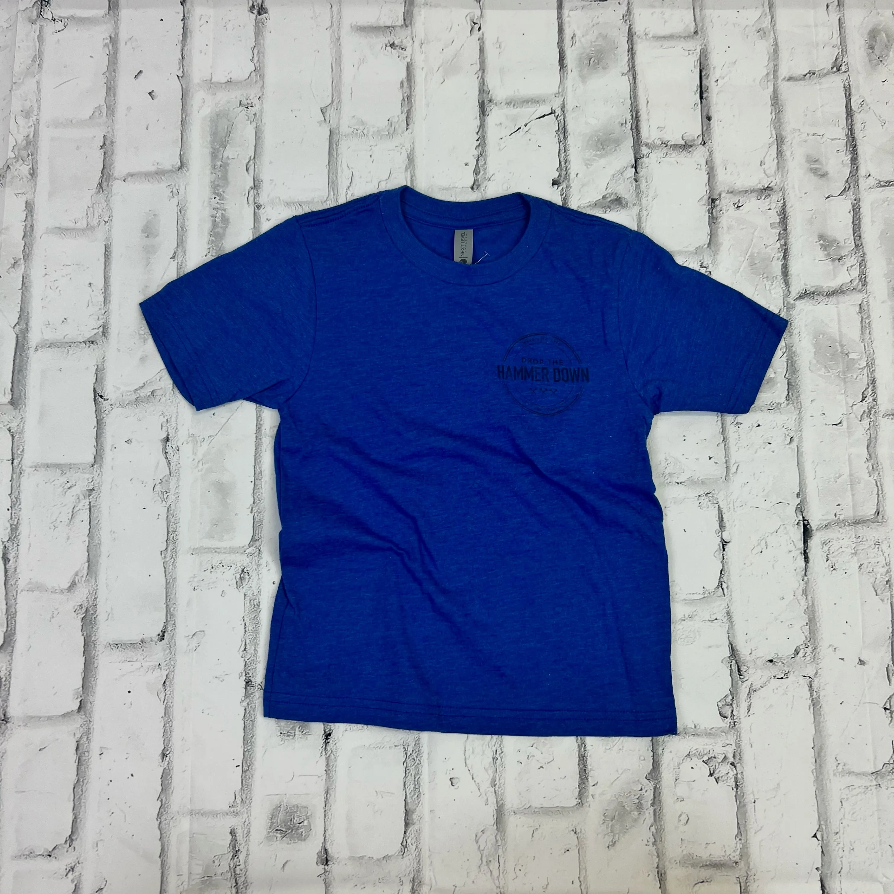 KIDS Hammer Down "MLE Stamp" Short Sleeve T-shirt - Royal Blue