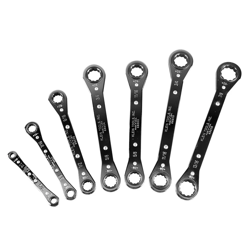 Klein 7 Piece Ratcheting Box Wrench Set (94-68222)