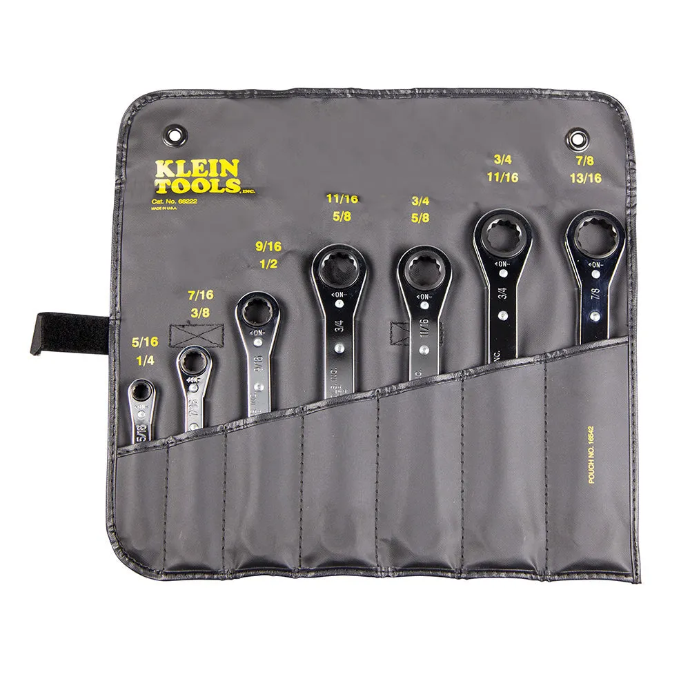 Klein 7 Piece Ratcheting Box Wrench Set (94-68222)