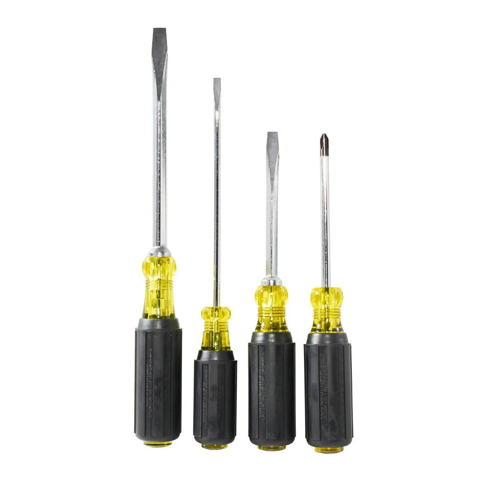 Klein Tools 85105 Screwdriver Set, Slotted and Phillips, 4-Piece