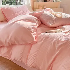 Korean Seersucker Bedding Set