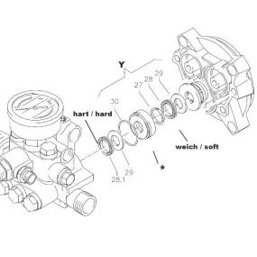 Kranzle Water Seal Repair Kit 15mm to fit A15 & A17 42911