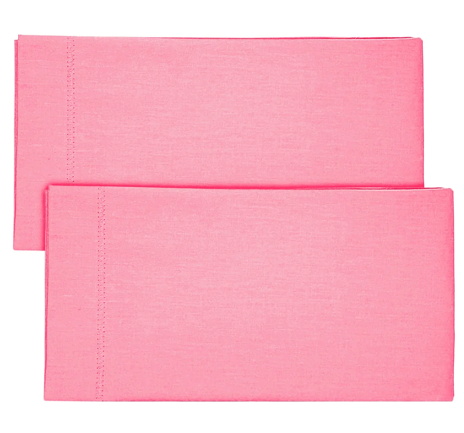 Kuber Industries Breathable & Soft Cotton Pillow Cover for Sofa, Couch, Bed - 29x20 Inch, Set of 4 (Pink)