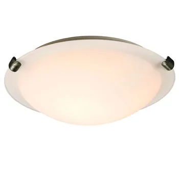 L680112WP010A1 LED Flush Mount Ceiling Light - Pewter Finish, White Glass, 12W, 1140 Lumens, Dimmable, ENERGY STAR