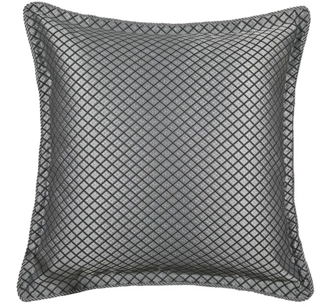 Lancaster European Pillowcase Silver