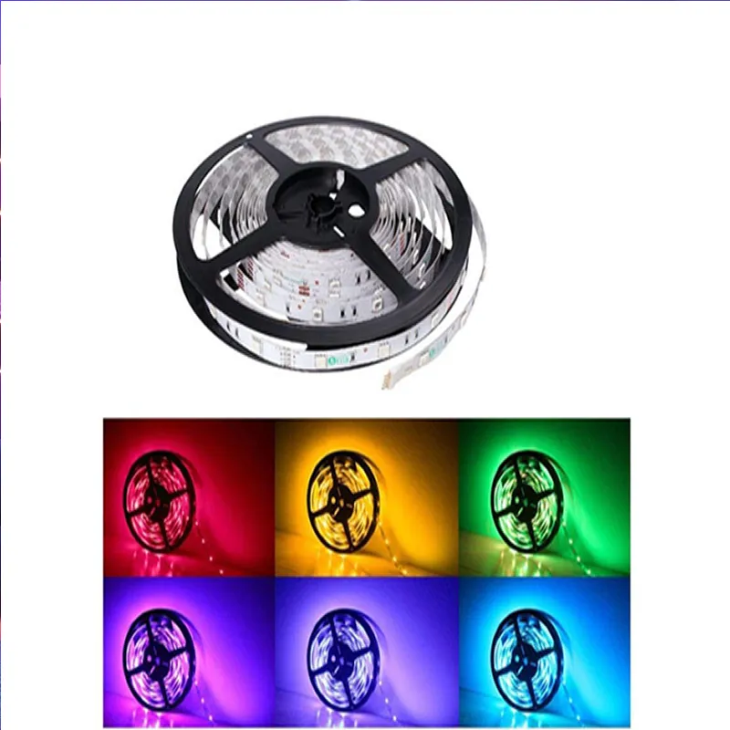 Led Lights 5M Color Changing Strip Lights 12V/Dc 5050Rgb