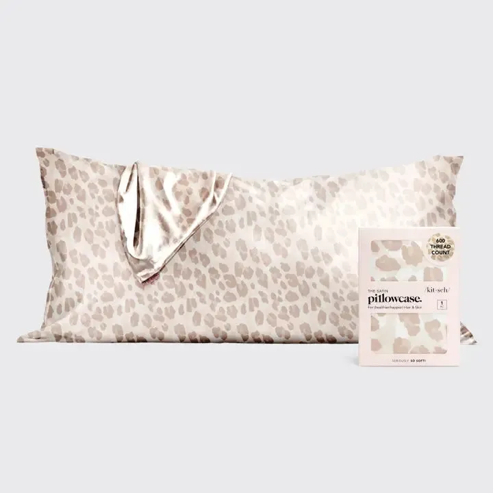 Leopard Satin King Pillowcase