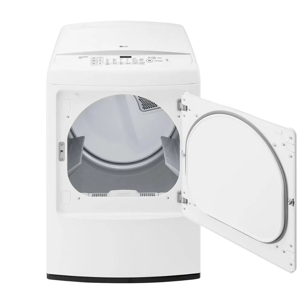 LG - 7.3 Cu. Ft. 8 Cycle Electric Dryer - White