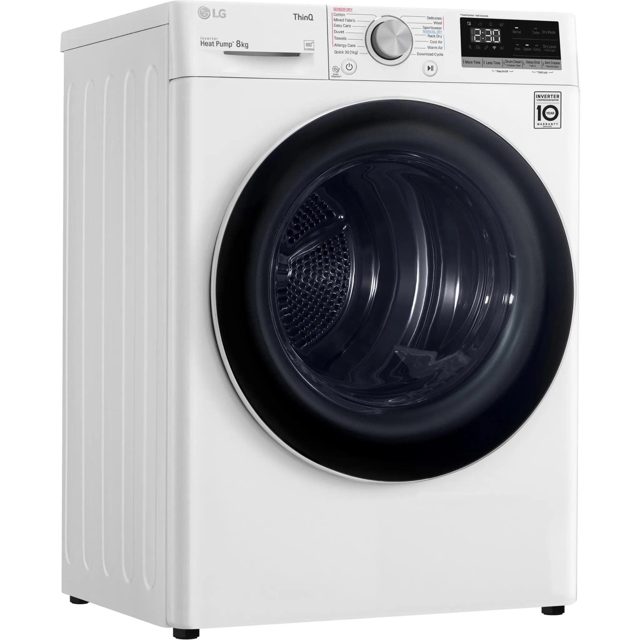 LG DVH5-08W Series 5 8kg Heat Pump Dryer (White)