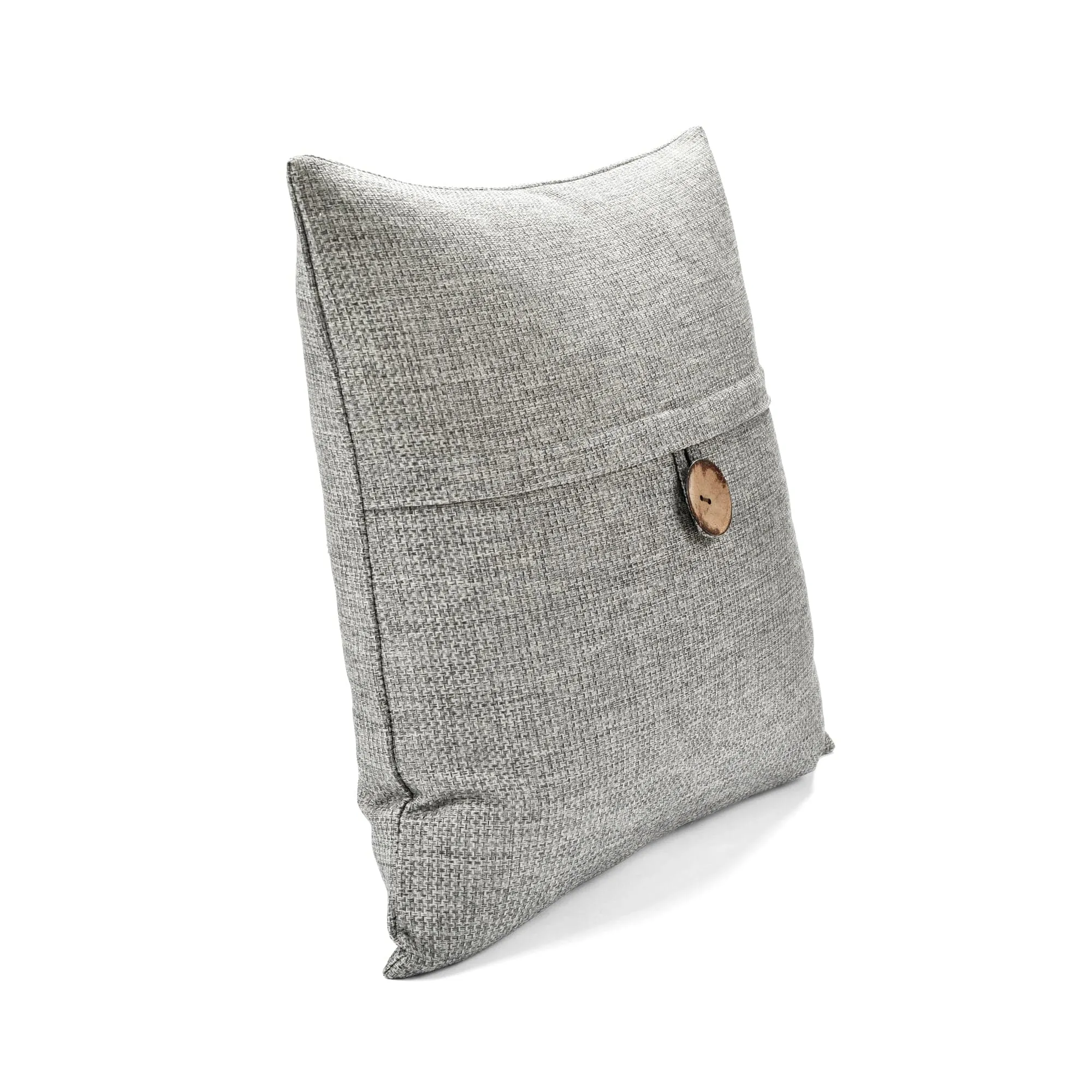 Linen Texture Woven Button Decorative Pillow Cover