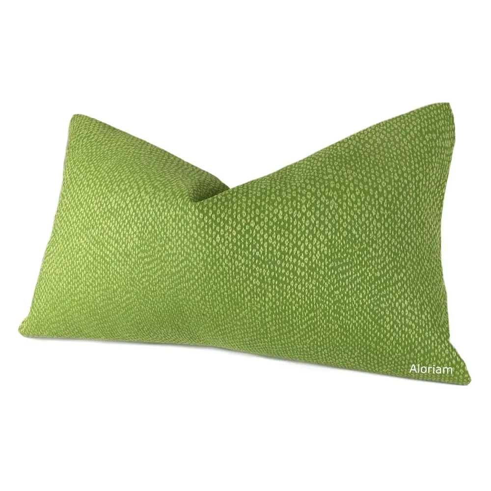 Lizzy Lime Green Dots Pillow Cover