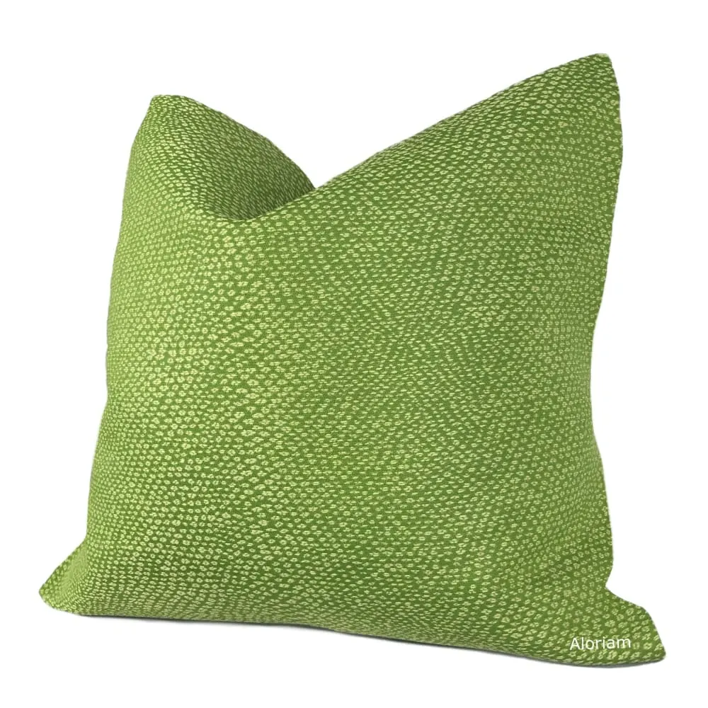 Lizzy Lime Green Dots Pillow Cover