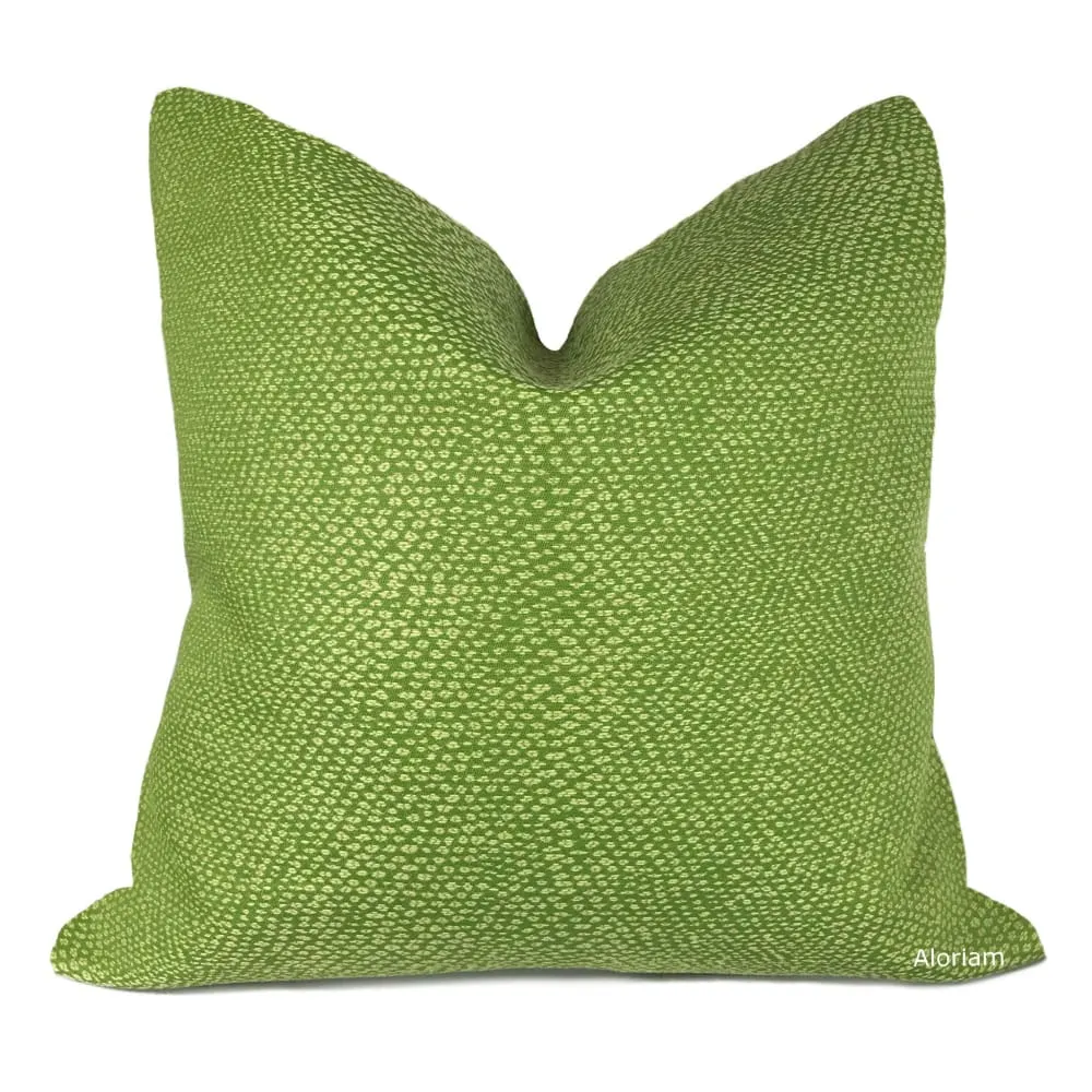 Lizzy Lime Green Dots Pillow Cover