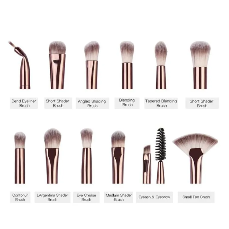 Long Makeup Brushes Set