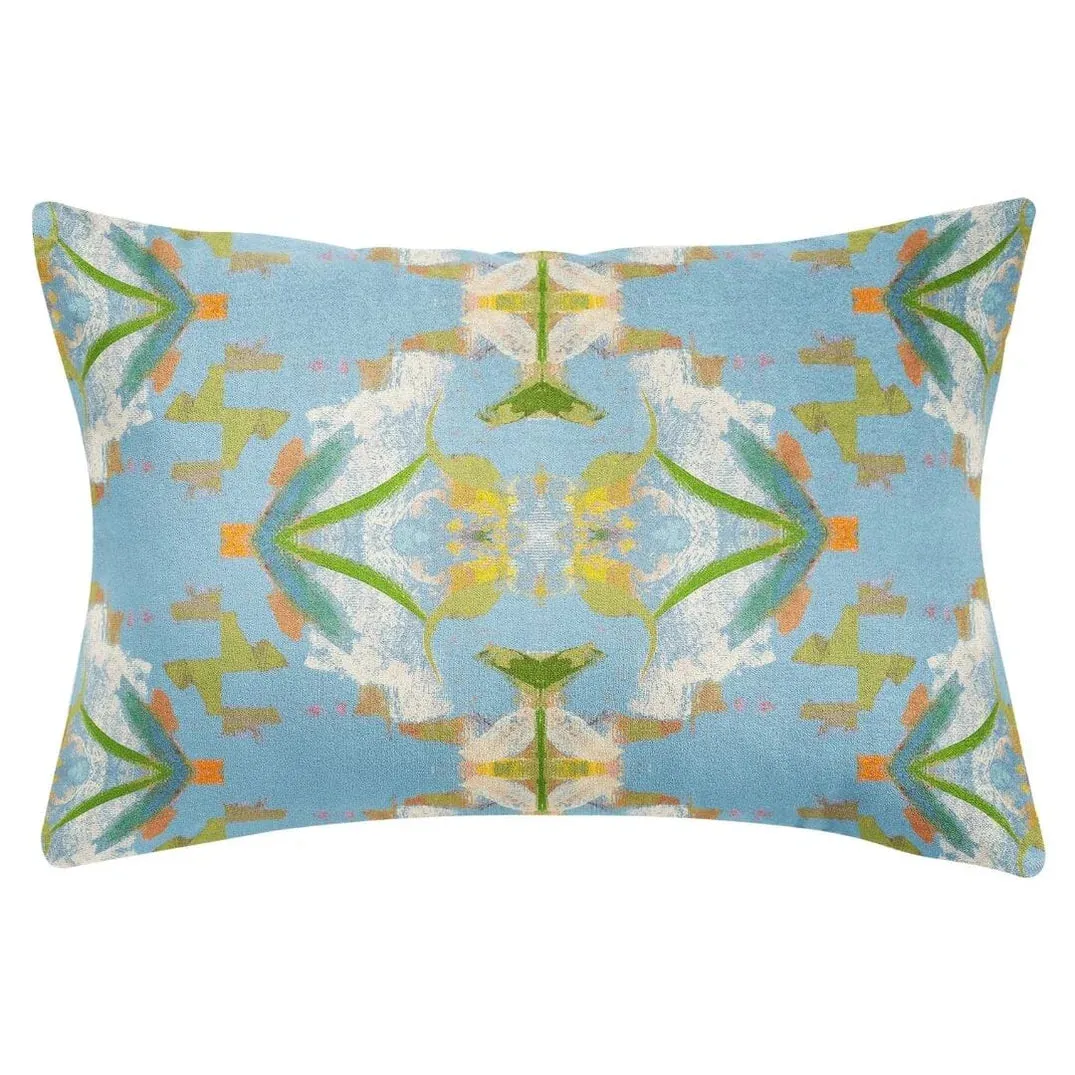 Lumbar Pillow - 14x20 - English Garden Blue