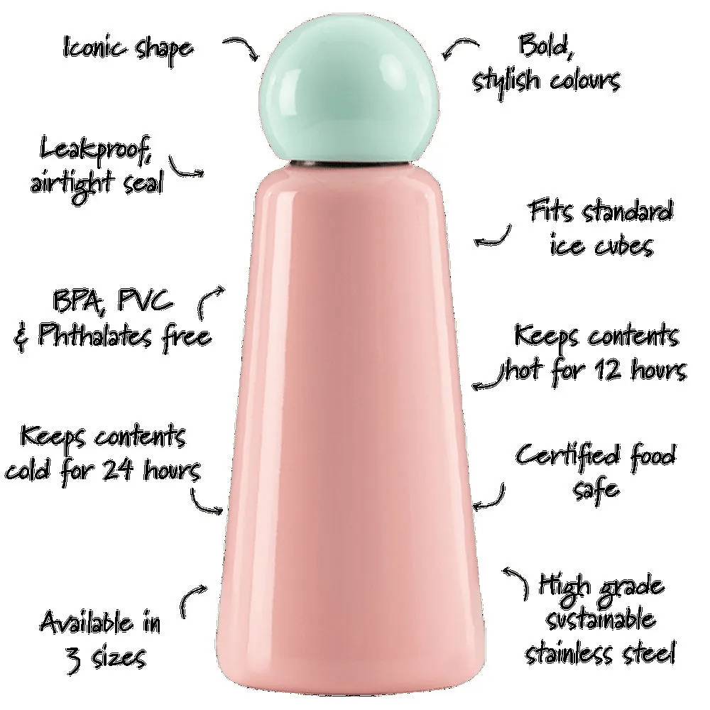 Lund London Skittle Water Bottle 500ml - Pink & Mint