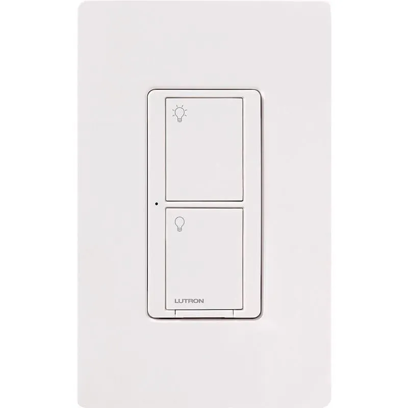 Lutron Caseta 5 amps Single Pole Wireless Rocker Switch White 1 pk