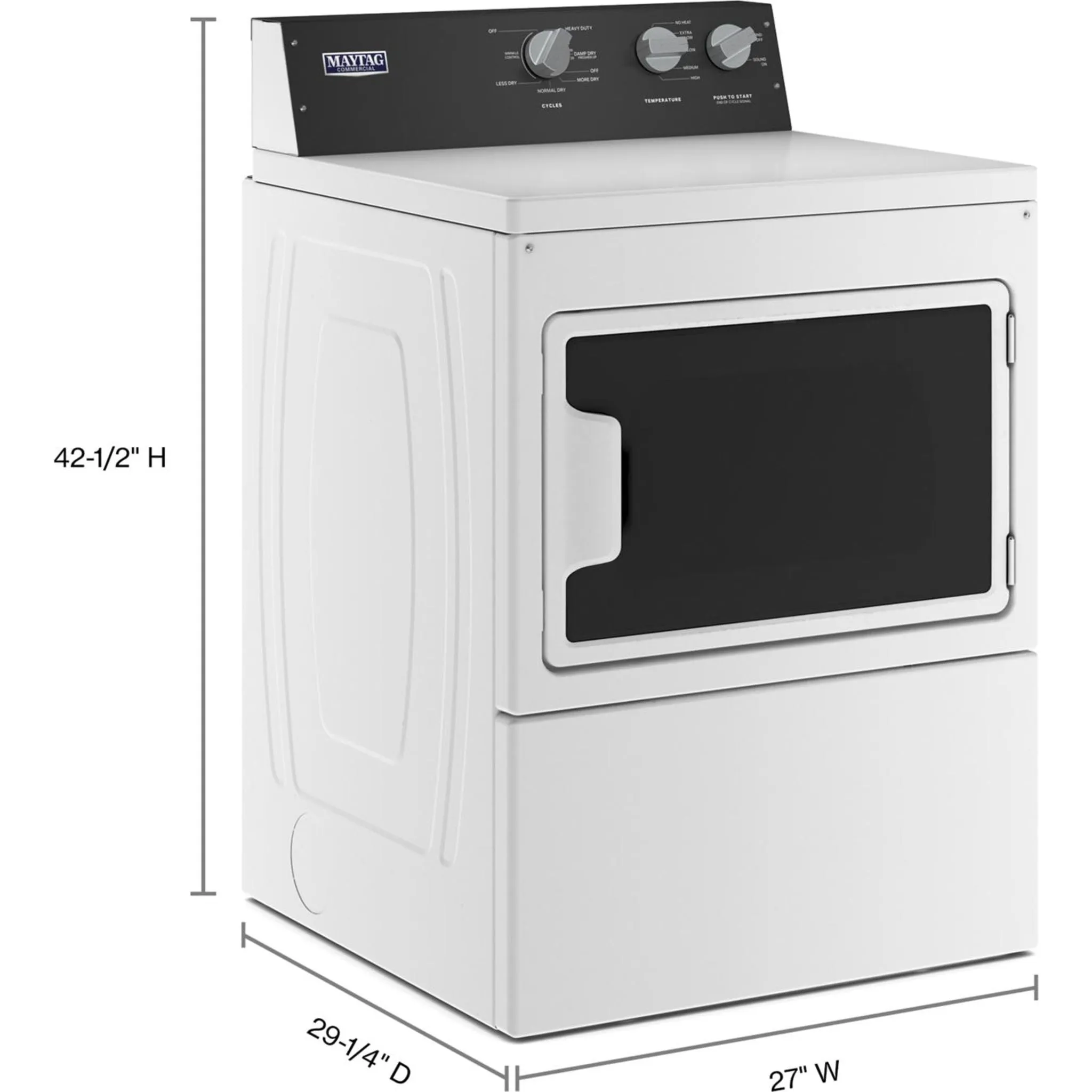 Maytag Front Load Dryer (MGDP586KW) - White