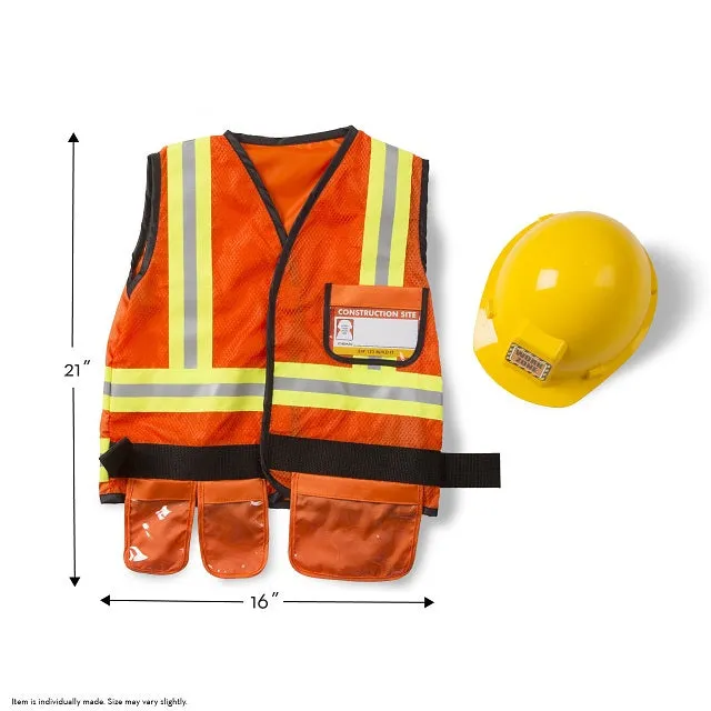 Melissa & Doug Construction Worker Role Play Costume Set