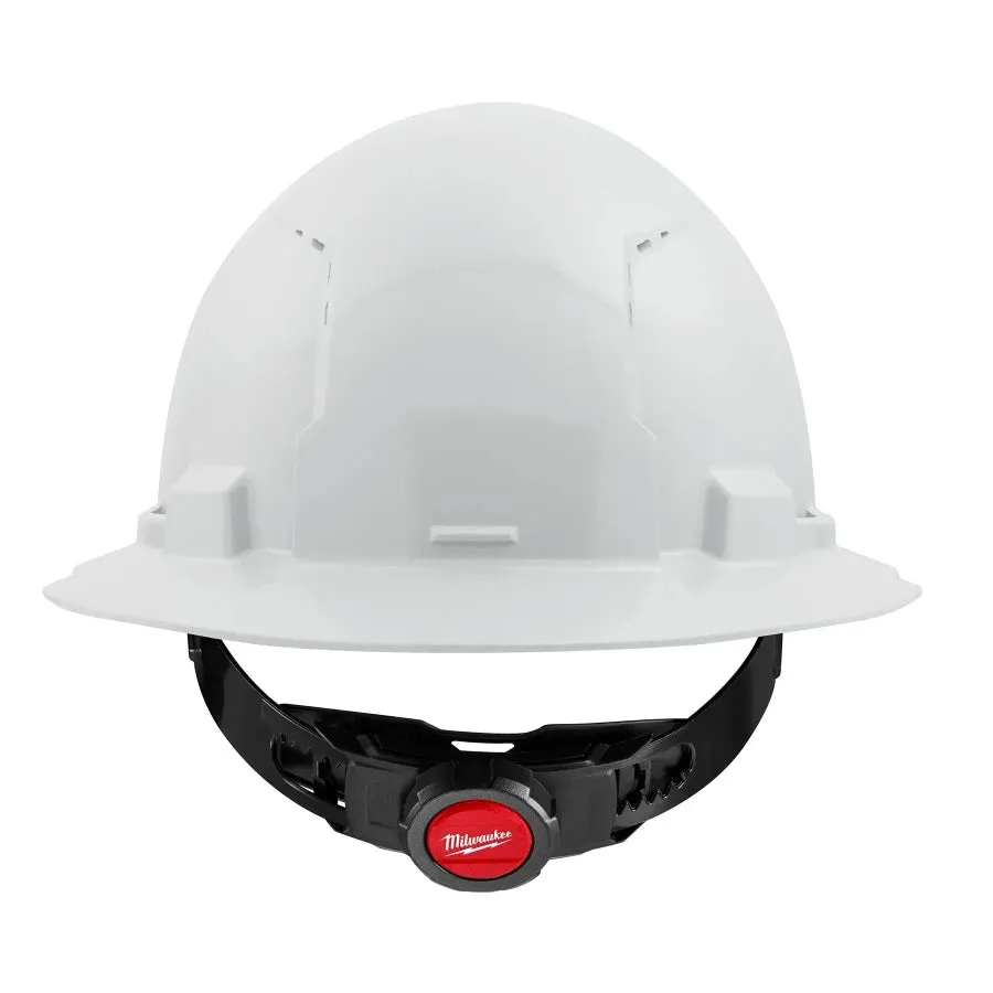 Milwaukee 48-73-1201 BOLT™ White Full Brim Vented Hard Hat w/4pt Ratcheting Suspension (USA) - Type 1, Class C