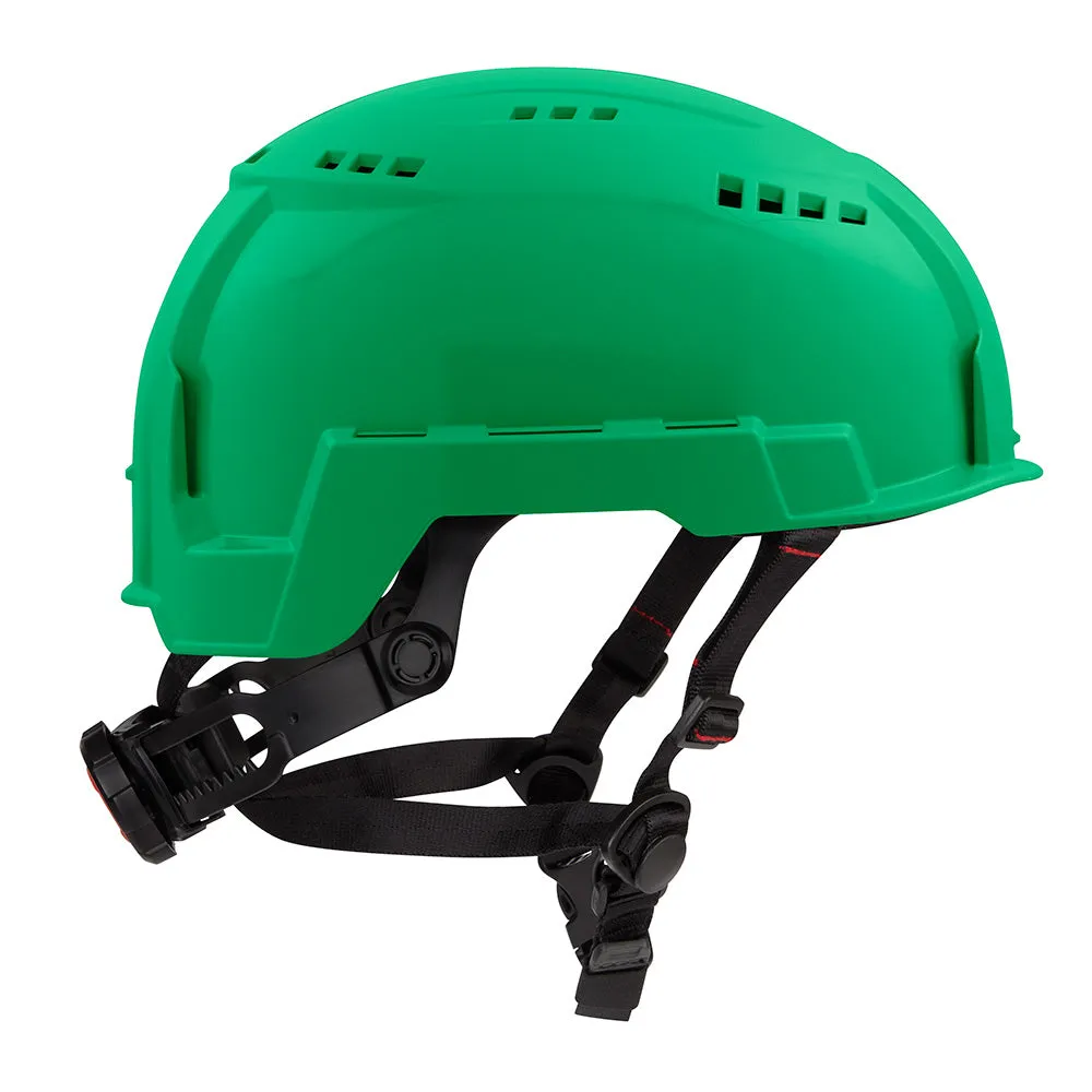 Milwaukee 48-73-1306 BOLT Green Safety Helmet (USA) - Type 2, Class C, Vented