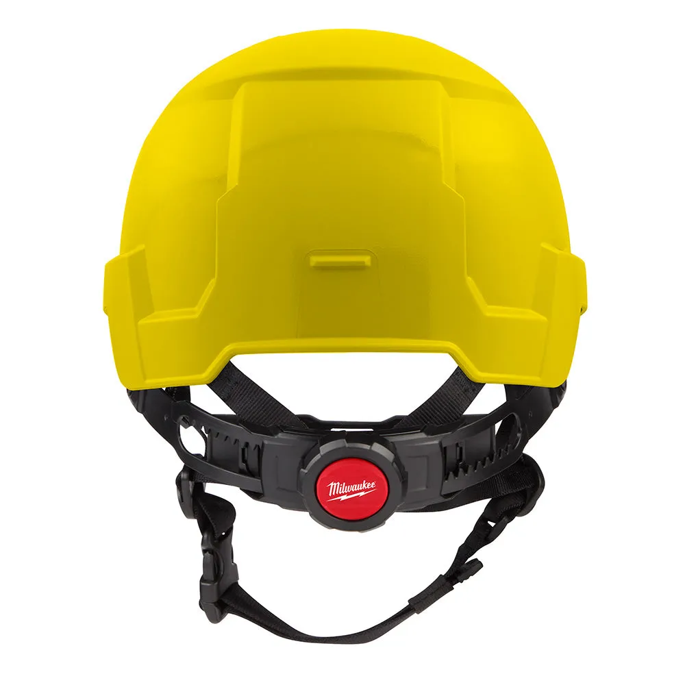 Milwaukee 48-73-1323 BOLT Yellow Front Brim Safety Helmet (USA) - Type 2, Class E, Non-Vented