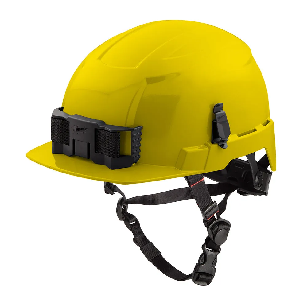 Milwaukee 48-73-1323 BOLT Yellow Front Brim Safety Helmet (USA) - Type 2, Class E, Non-Vented