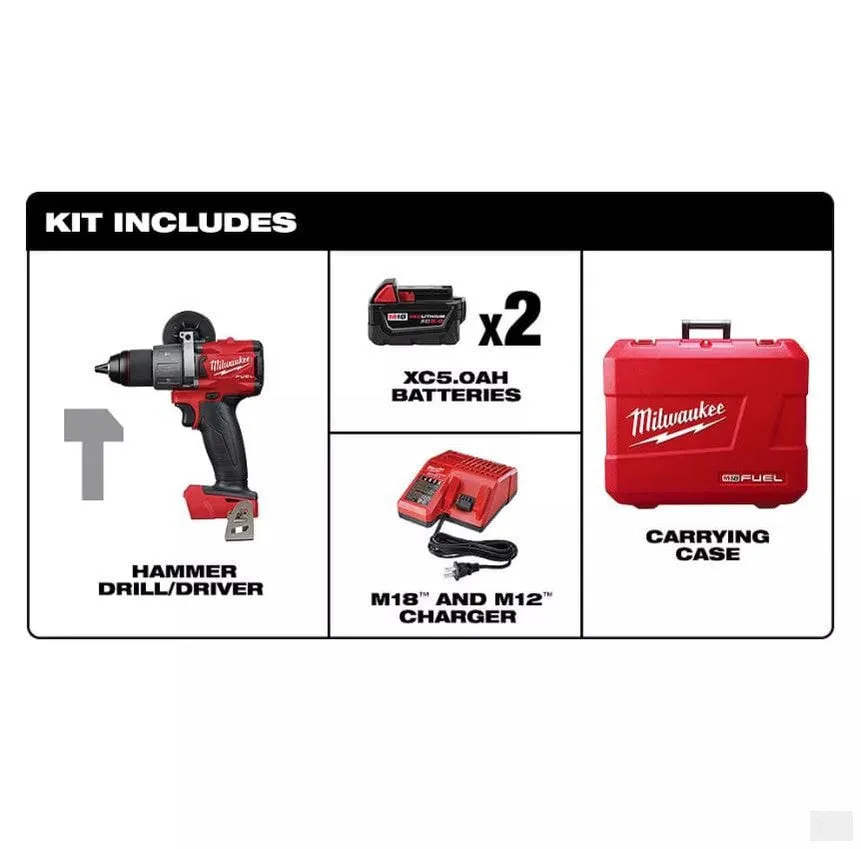 MILWAUKEE M18 FUEL 1/2" Hammer Drill Kit 2804-22