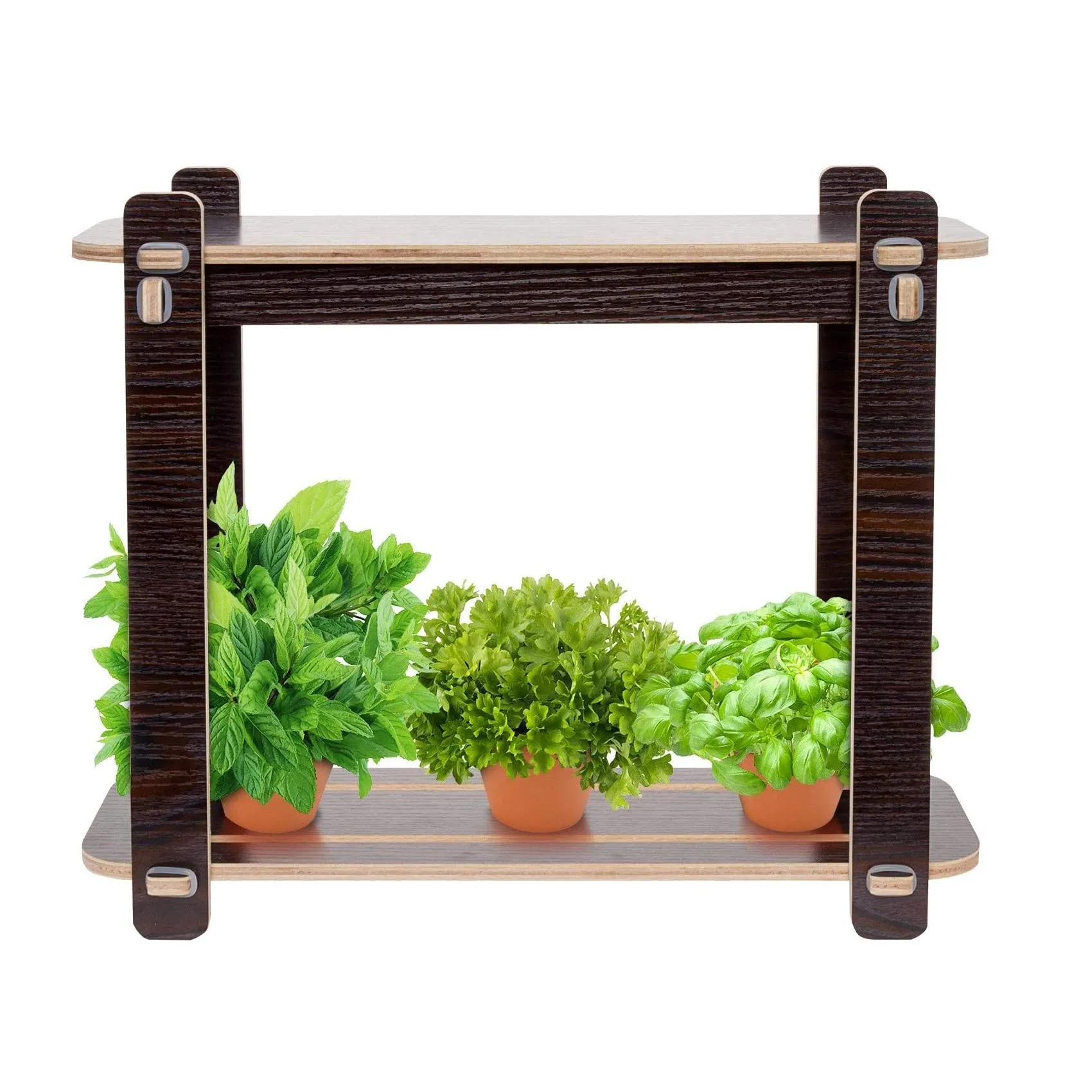 Mindful Design Wood Finish LED Indoor Garden