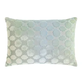 Mod Fretwork Ice Velvet Pillows by Kevin O’Brien Studio