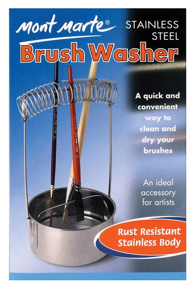 Mont Marte Brush Washer Stainless Steel,