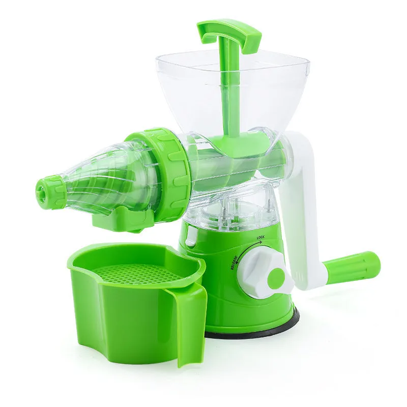 Multi Functional Manual Rotary Juicer Household Kitchen Manual Pulp Separation Juicer Small Portable Food Processor