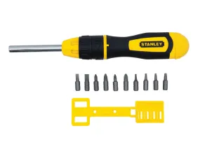 Multibit Ratcheting Screwdriver   10 Bits