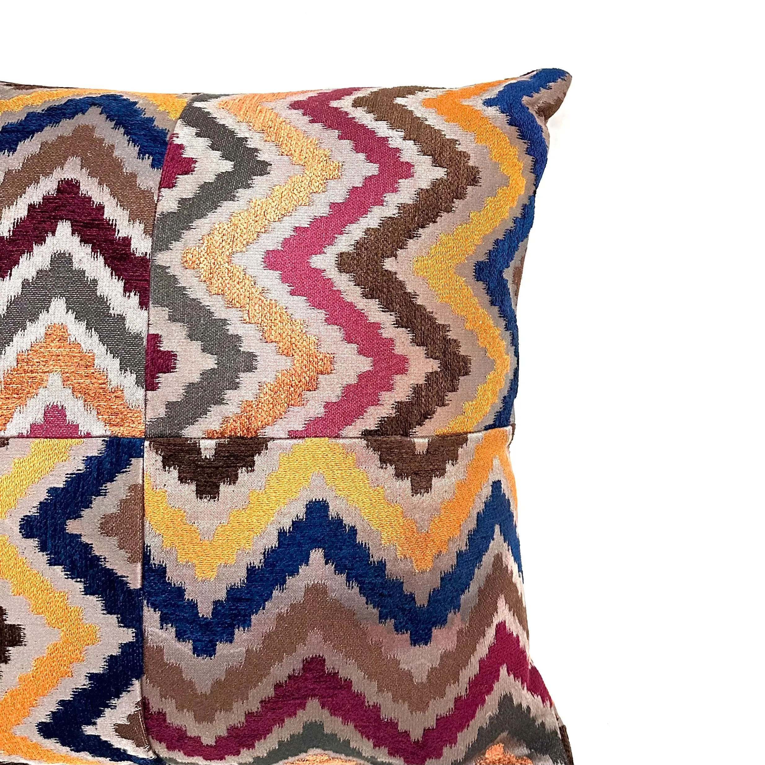 Multicolor Chevron Throw Pillow Cover 20x20