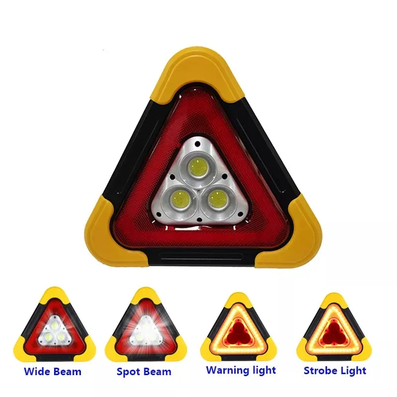 Multifunctional LED Cob Working lamp, Solar Powered Warning Lights Hurry Bolt - HB-7709