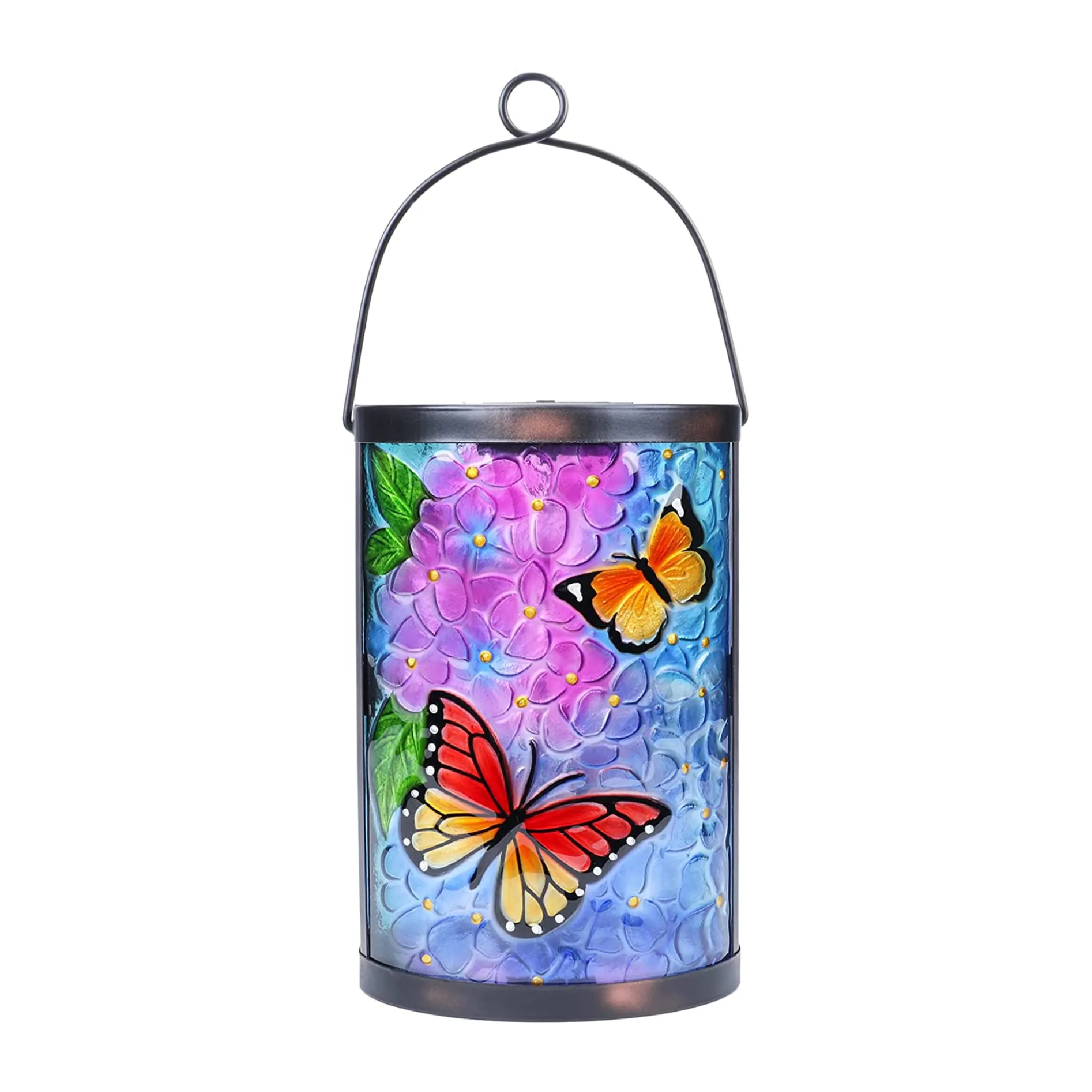 MUMTOP Outdoor Hanging Solar Lantern | Decorative| Waterproof| LED| Butterfly Solar Lights | Outdoor Garden Patio Table Lamp