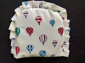 My Stork Story Newborn Head Shaping Pillow Filled With Rai/Mustard Seeds - White Parachutes