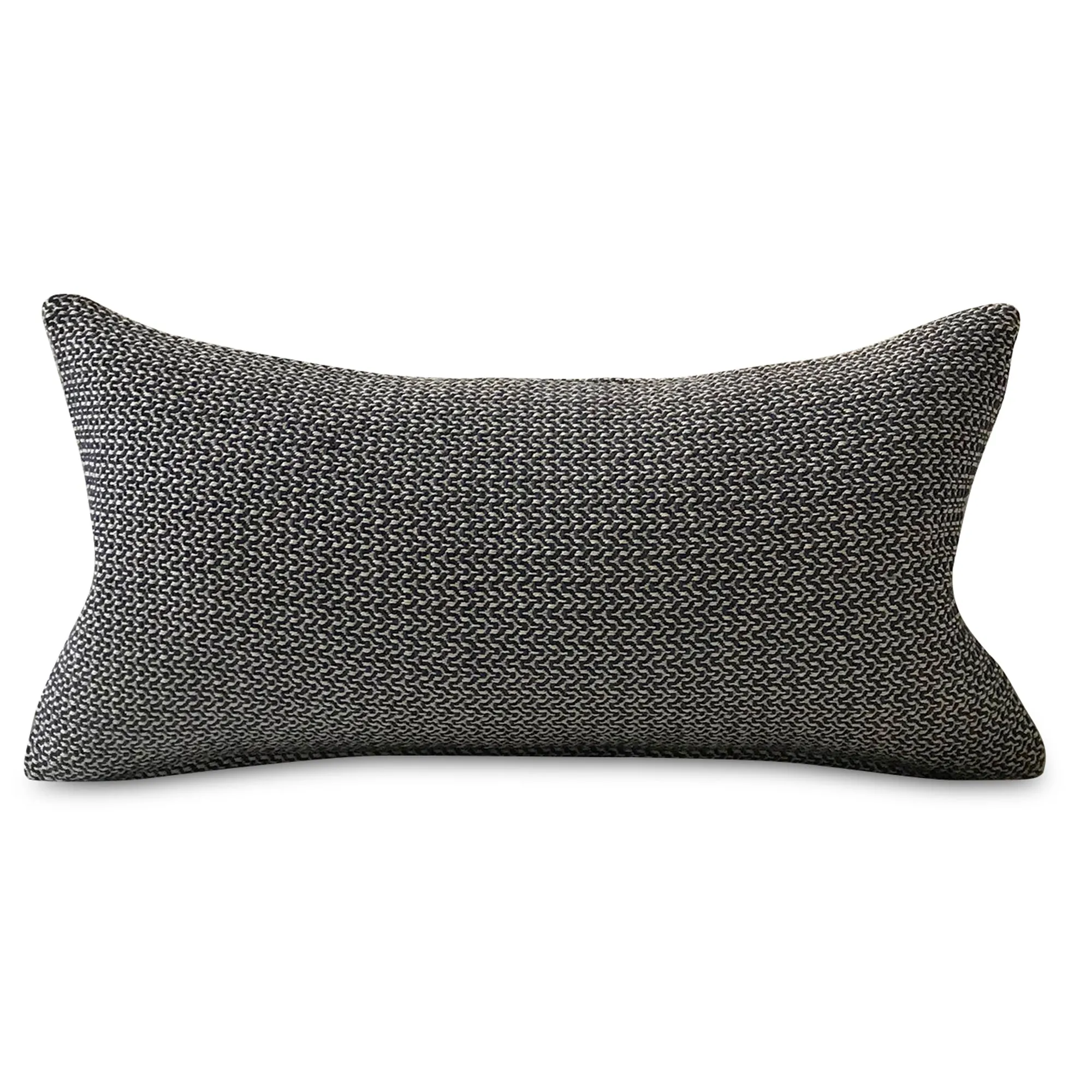 Neutral Contemporary Textured Lumbar Pillow Cover 11x21