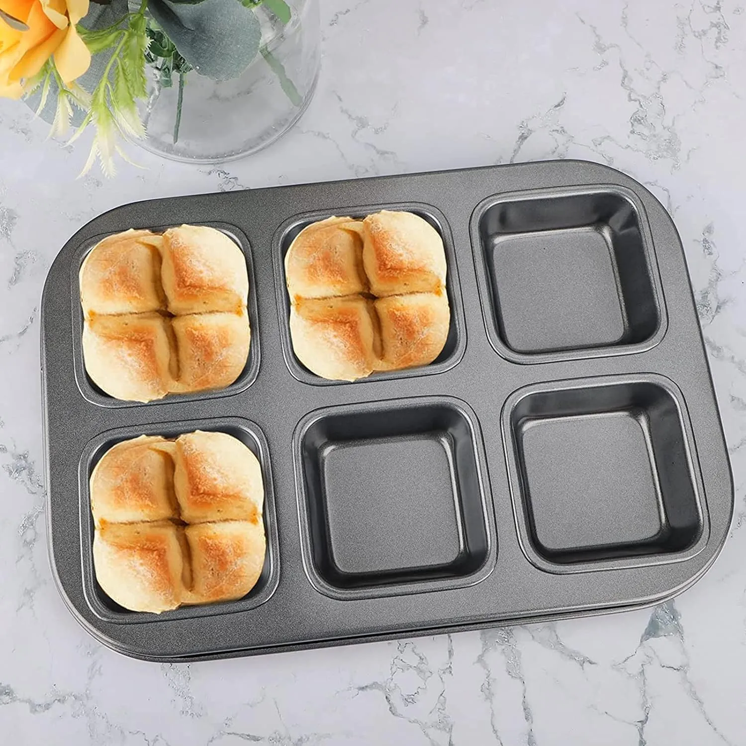 Non-Stick Muffin Tray | 6 Muffins | 5 cm Base Diameter