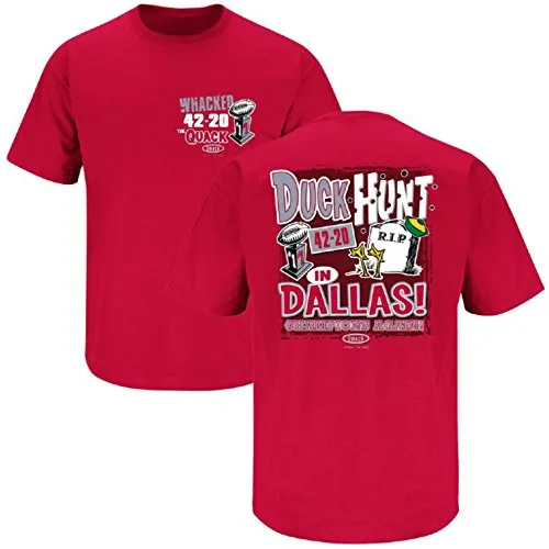 Ohio State Buckeyes Fans. Whacked the Quack National Championship Red T-Shirt (S-5X)