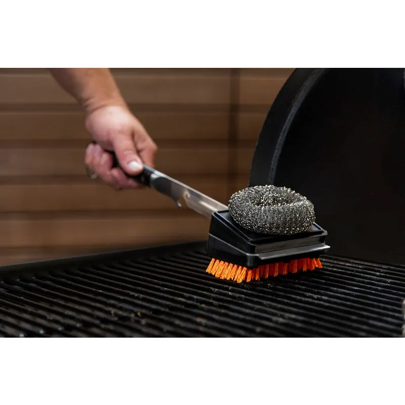 Oklahoma Joe's Blacksmith Grill Brush with Scraper 3.75 in. H X 4.75 in. L X 3.75 in. W 1 pk