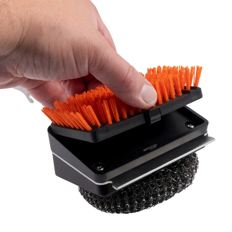 Oklahoma Joe's Blacksmith Grill Brush with Scraper 3.75 in. H X 4.75 in. L X 3.75 in. W 1 pk