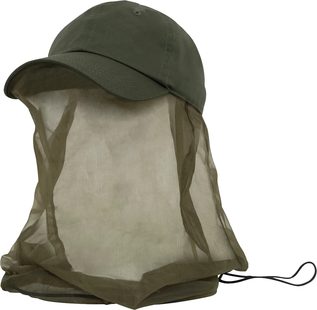 Olive Drab Operator Cap With Mosquito Net