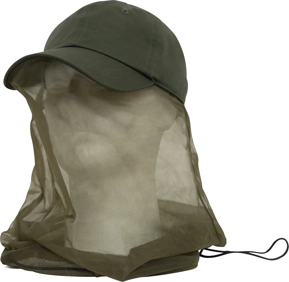 Olive Drab Operator Cap With Mosquito Net