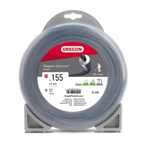 Oregon Trimmer Line - 22-255 - Magnum Gatorline - Round - .155" Gauge, 1/2 lb. Donut, 53 Feet