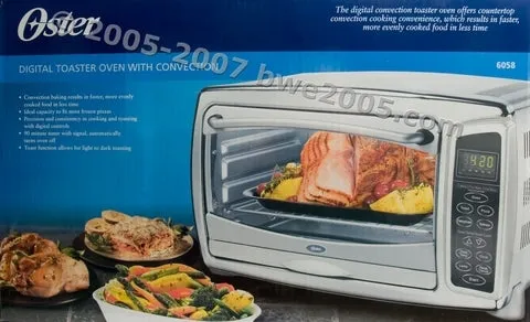 Oster Model 6058 6 Slice Toaster Convection Tabletop Oven w Racks NIB