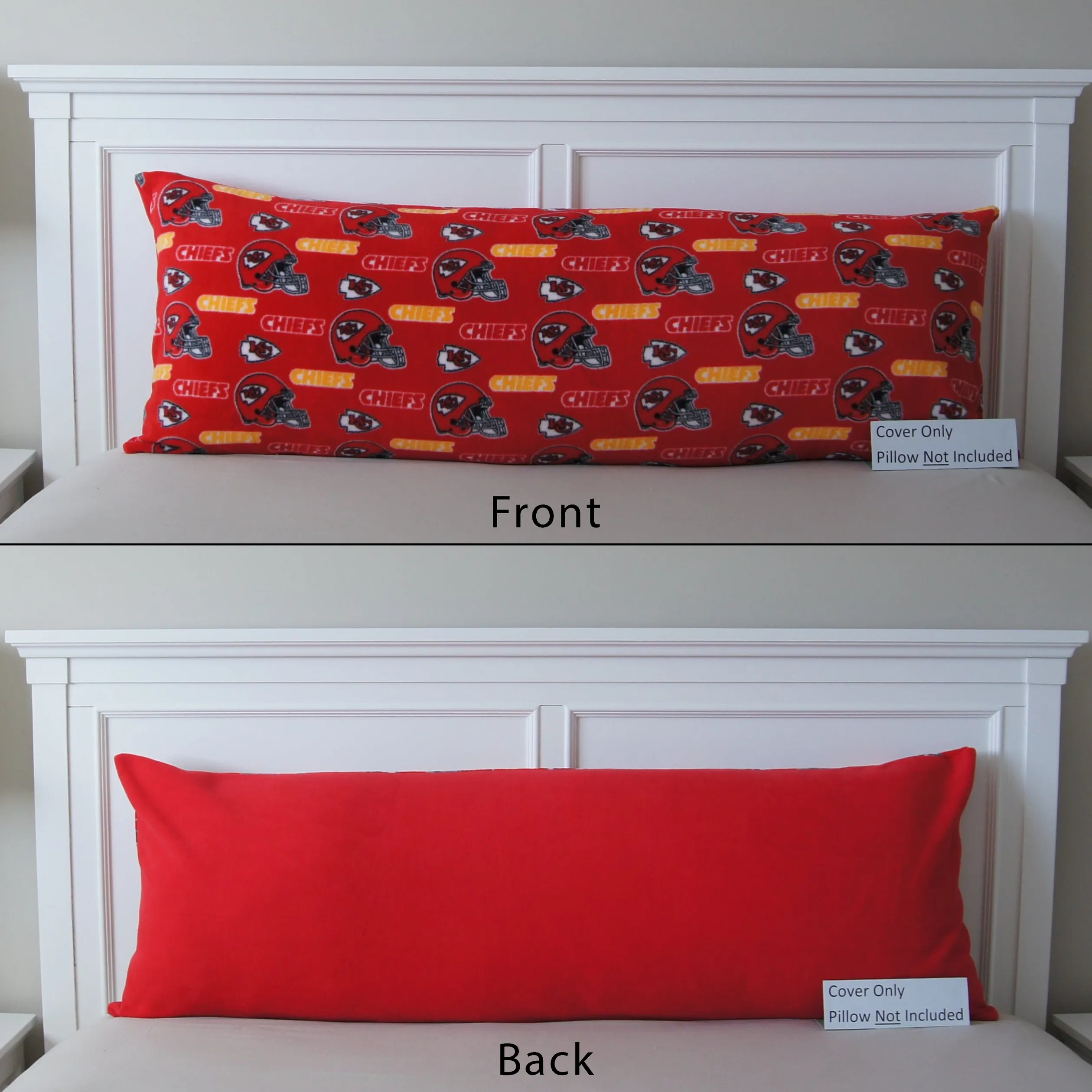 Pillows - Body Pillow Cover - Brand Loyalty - NFL - Kansas City - Chiefs - Helmets