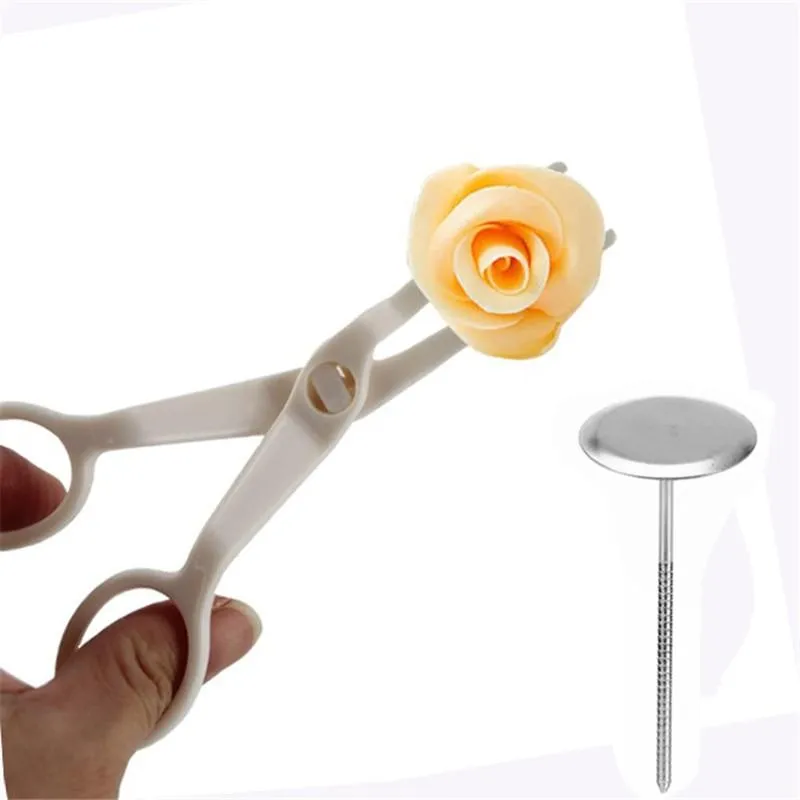 Piping Flower Scissors and Decorating Tray