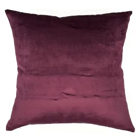 Plum Chic Velvet Throw Pillow Cover 20x20