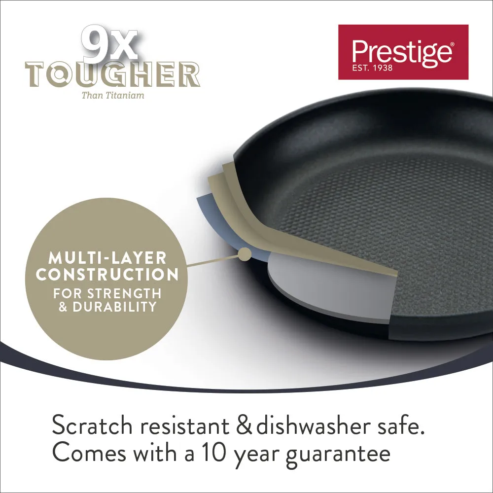 Prestige 9 x Tougher Aluminium Saucepan Set